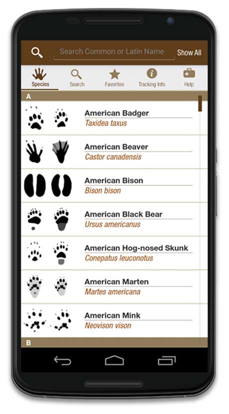 iTrack Wildlife Android App