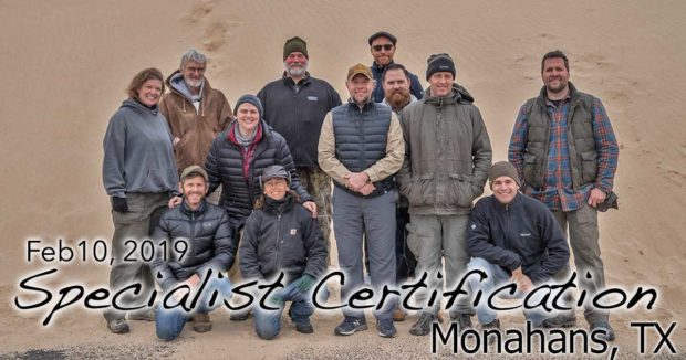 Monahans TX Specialist Certification 2/10/2019