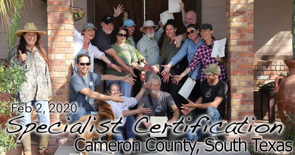 South TX Specialist Certification 2/2/2020